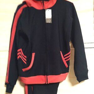 Women's Fall-Winter Sweat Suit Jacket & Pants - L-XL - New with Tags